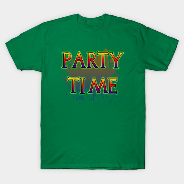 Party Time by Basement Mastermind T-Shirt by BasementMaster